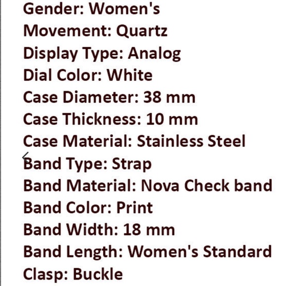 Burberry Ladies BU9022 Heritage Swiss Nova Check Quartz Watch Pre-owned - Picture 5 of 5